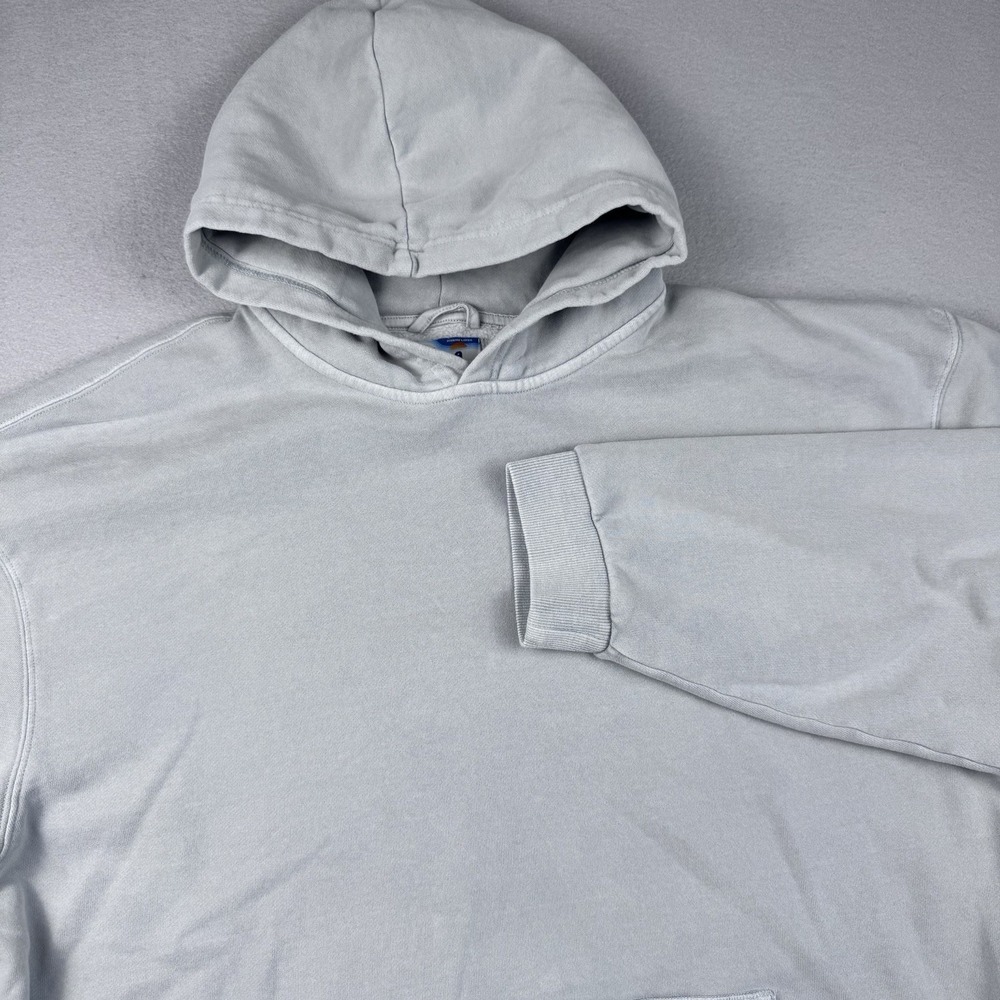 Marine Layer Cloud 9 Fleece Hoodie XXL Pullover Blue Drawstring Sweater Soft